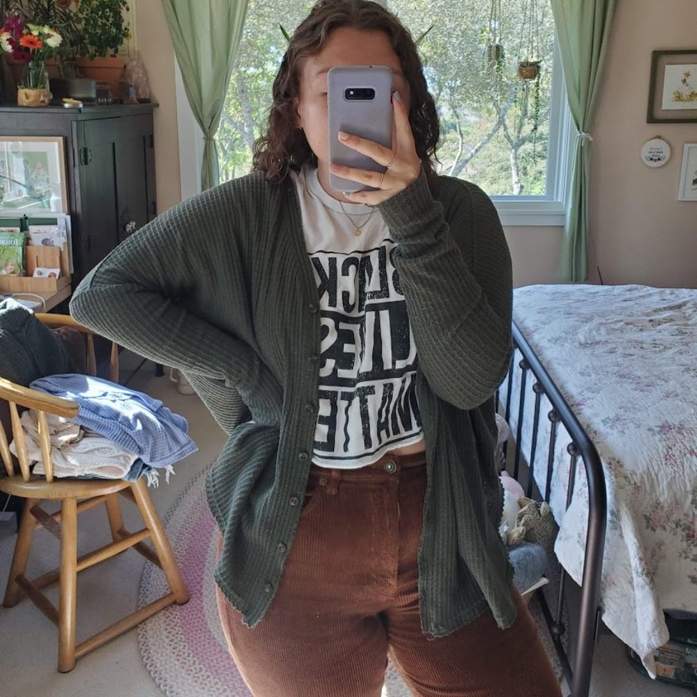Urban Outfitters Olive Green Cardigan